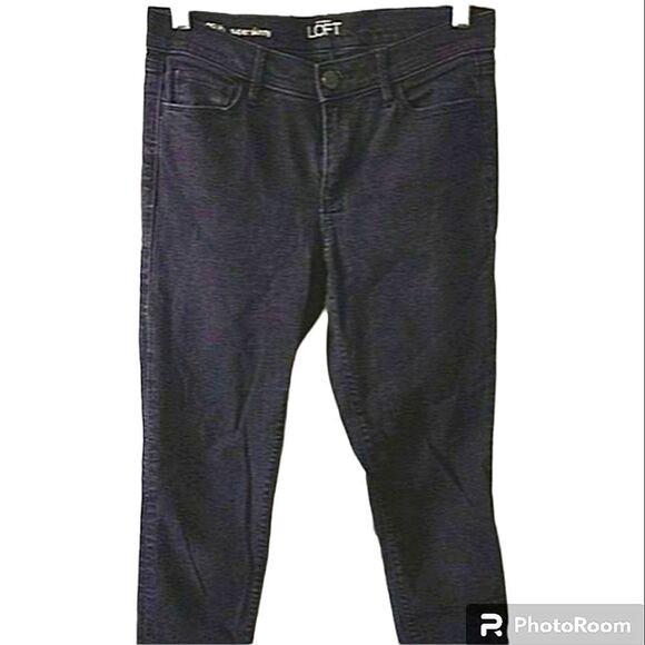 Ann Taylor Loft Super Stretchy Black Jeans size 28 size 6 - Picture 3 of 7